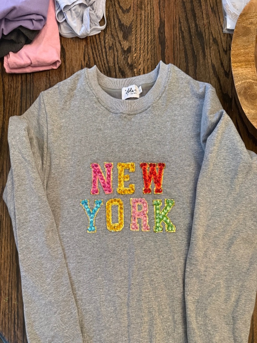 Lola + The Boys “NEW YORK” Womens Sweatshirt
